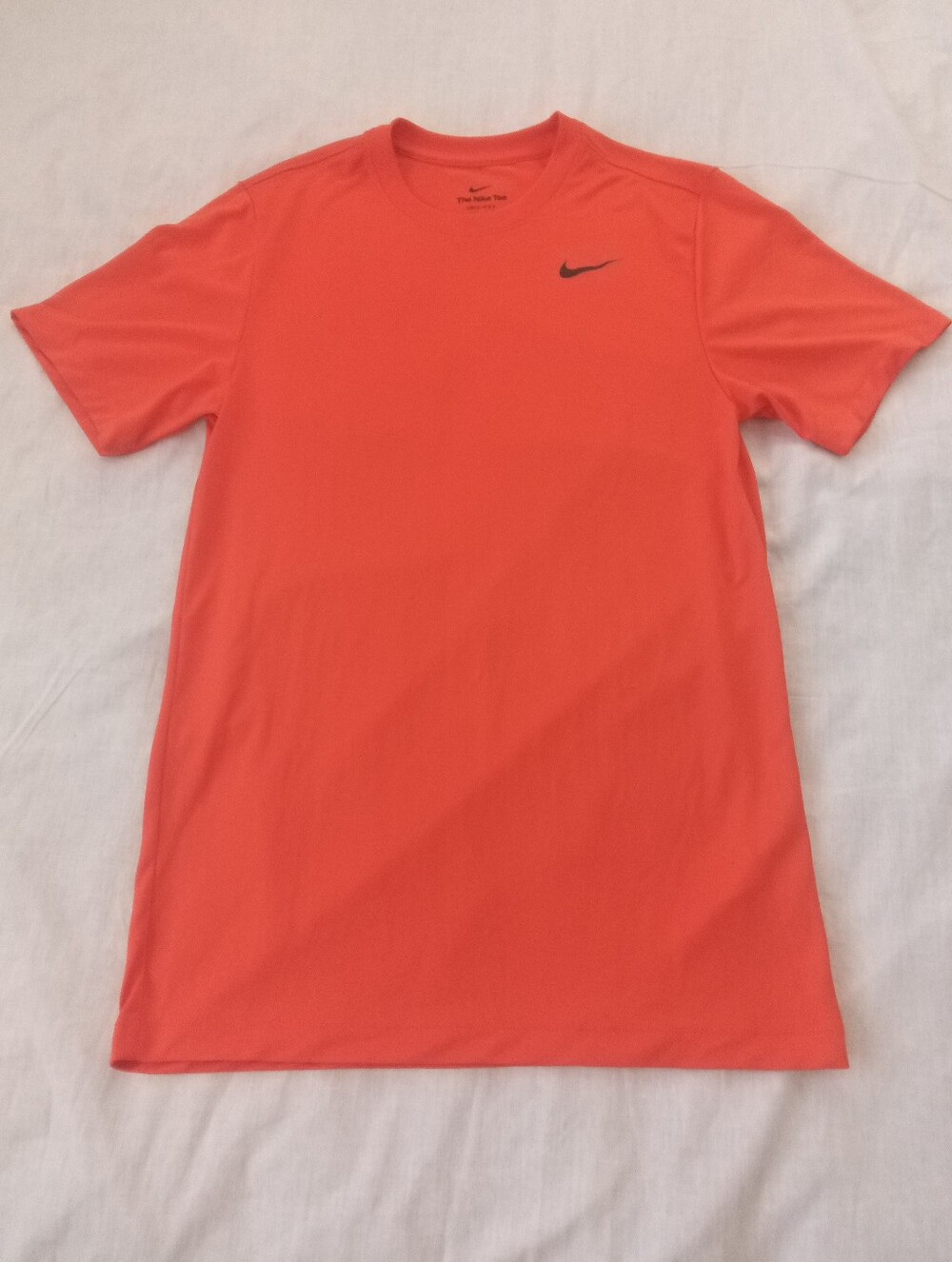 Nike Men’s Coral-Orange Short Sleeve Athletic Tee